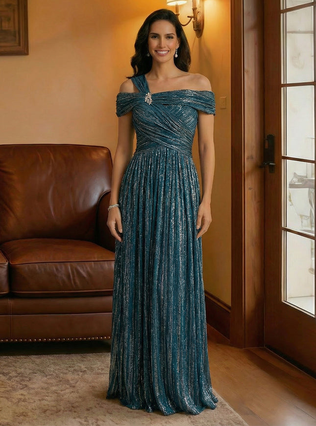 Tulle Off the Shoulder Corset Mother of the Bride Dresses