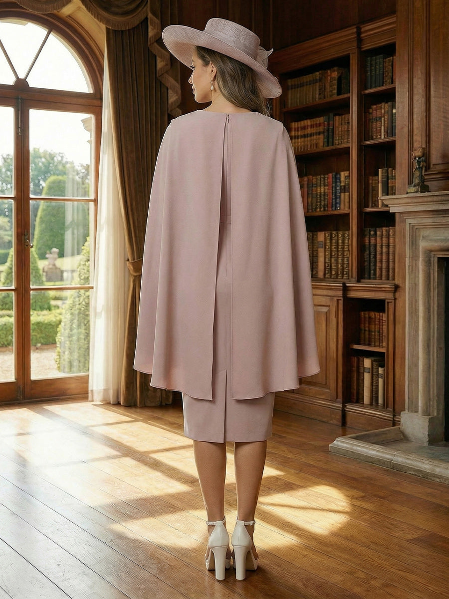 Chiffon Scoop Neck Mother of the Bride Dresses