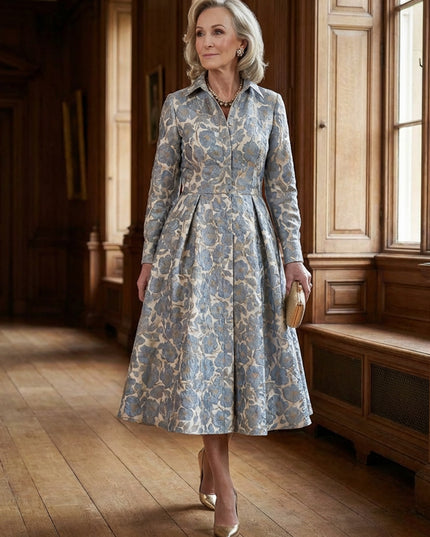 Mother of the Bride & Groom Dress Wedding Guest Gown A Line Corset Floral