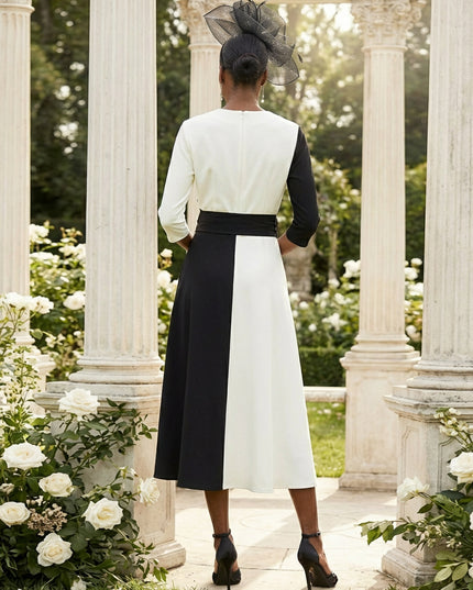 Mother of the Bride & Groom Dress Wedding Guest Gown A Line Corset Pleats V Neck Satin