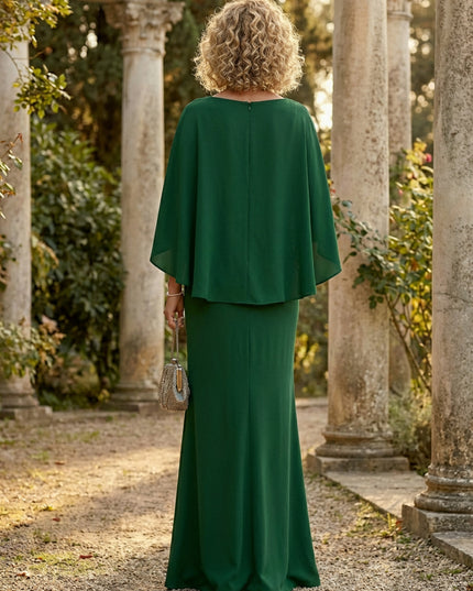 Mother of the Bride & Groom Dress Formal Gown Mermaid Corset Satin with Pockets