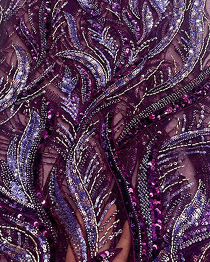 Mother of the Bride & Groom Dress Sheath Illusion Long Sleeves with Floral Sequin Embroidery