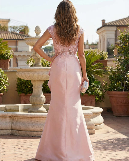 Mermaid Mother of the Bride & Groom Dresses with Ruffles & Lace Appliques