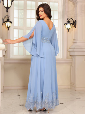 Chiffon A Line Scoop Neck Mother of the Bride Dresses