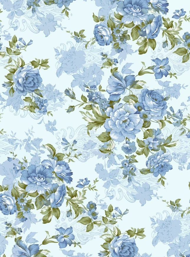 Cowl Neck Tulle Tiered Floral Print A Line Prom Dresses with Slit