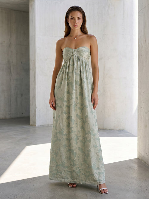 Chiffon A Line Sweetheart Ruched High Waist Formal Dresses