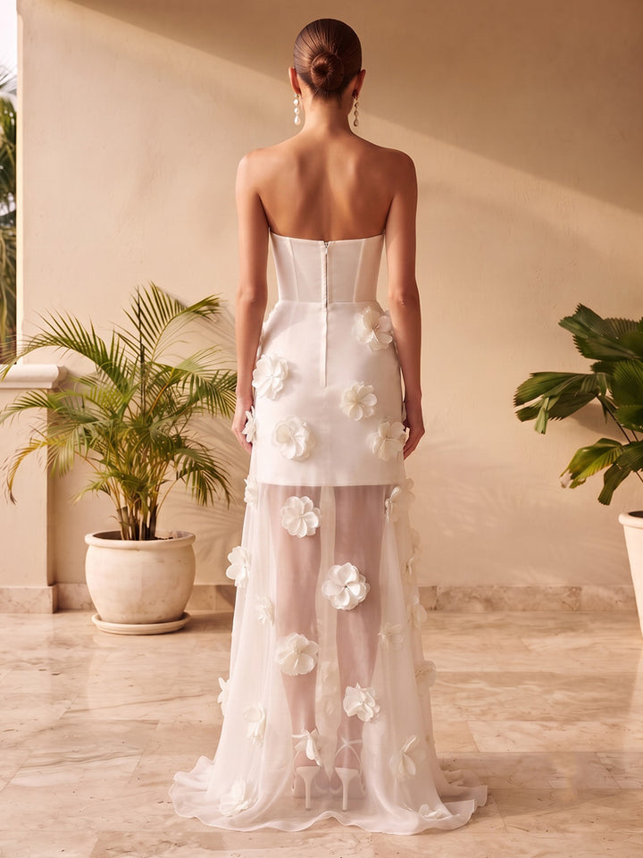 Satin A Line Sweetheart Corset Waist  Formal Dresses