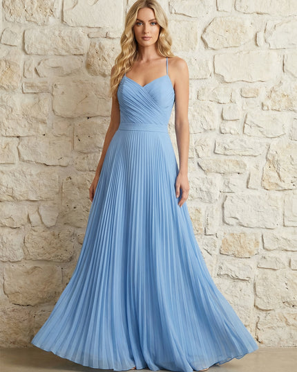 Chiffon Sweetheart Spaghetti Straps Bridesmaid Dresses