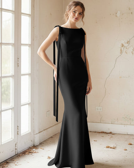 Strapless Satin Mermaid Bridesmaid Dresses for Women