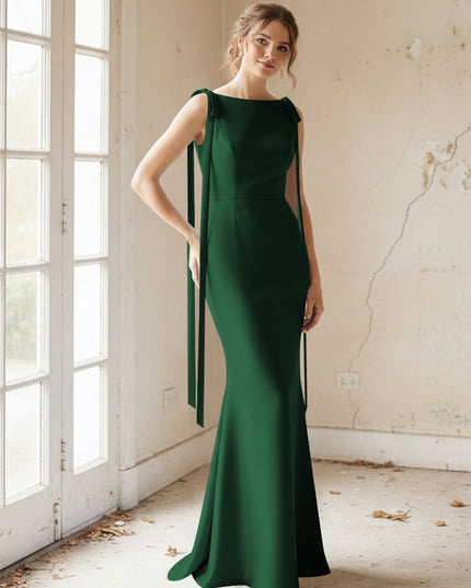 Strapless Satin Mermaid Bridesmaid Dresses for Women