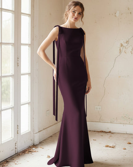 Strapless Satin Mermaid Bridesmaid Dresses for Women