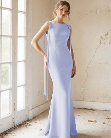 Strapless Satin Mermaid Bridesmaid Dresses for Women