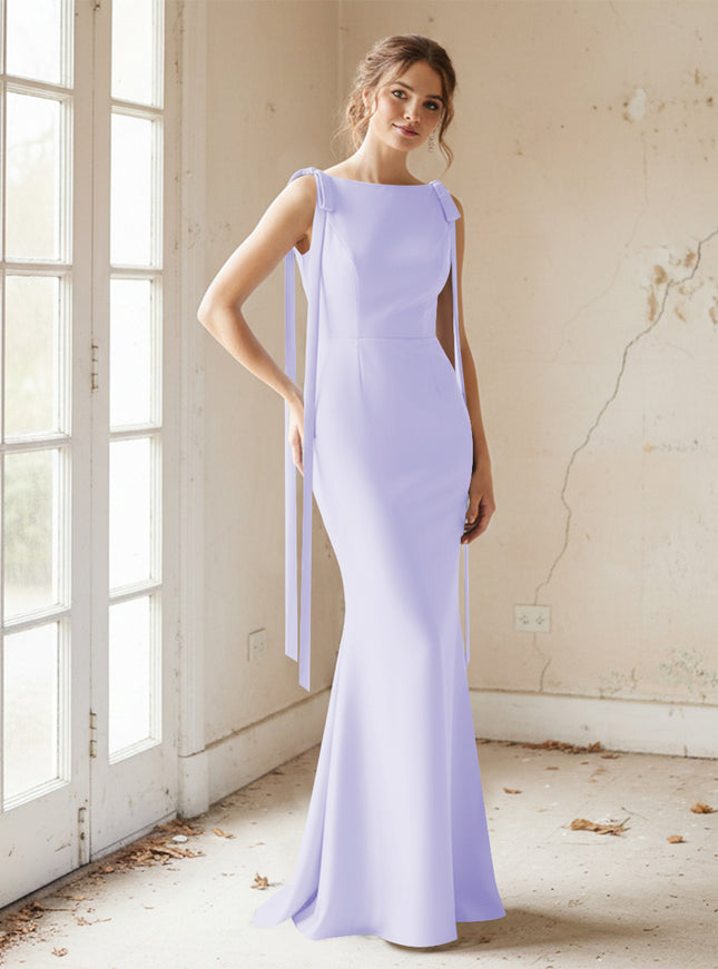 Strapless Satin Mermaid Bridesmaid Dresses for Women