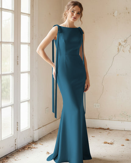 Strapless Satin Mermaid Bridesmaid Dresses for Women