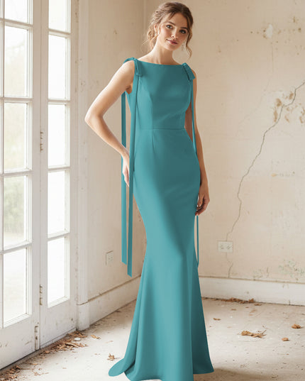 Strapless Satin Mermaid Bridesmaid Dresses for Women