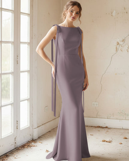 Strapless Satin Mermaid Bridesmaid Dresses for Women
