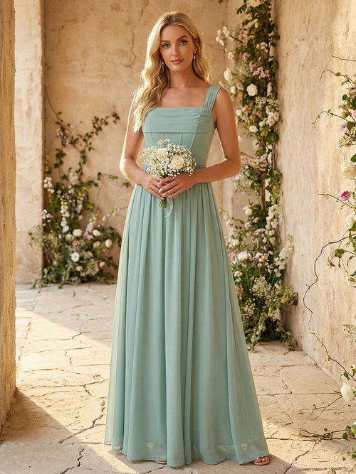 bridesmaid dresses with thick straps Amsale Bridesmaid Dress Sariah GB255S Truffle