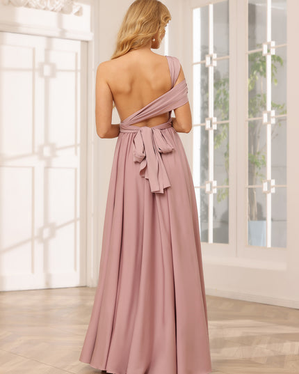 Elegant Chiffon A Line Sleeveless Pleated Multi-Style Bridesmaid Dresses