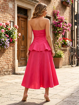 Chiffon A Line Halter Ruffles Cocktail Dresses