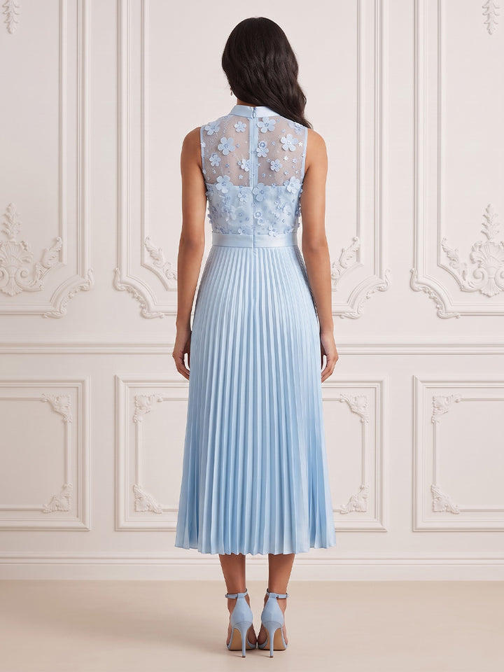 Tulle A Line Strapless Floral Appliques Cocktail Dresses