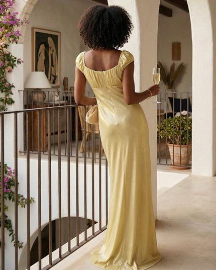 Satin Sweetheart Corset Wedding Guest Dresses