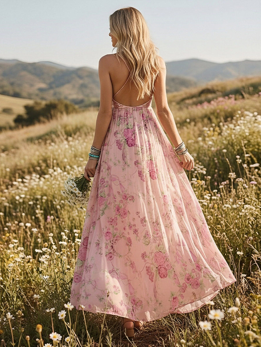 Floral Laces V Neck A Line Wedding Guest Dresses with Sequins