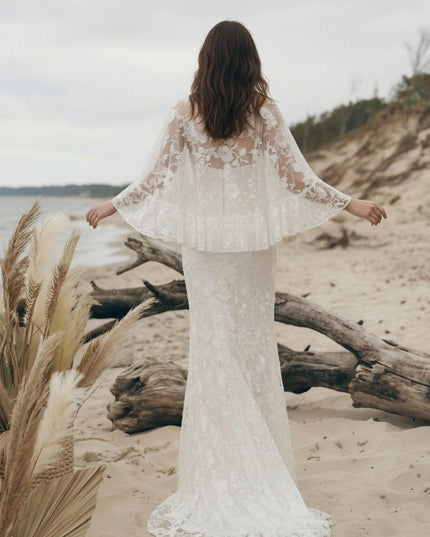 Laces Mermaid Sweetheart Long Wedding Dresses