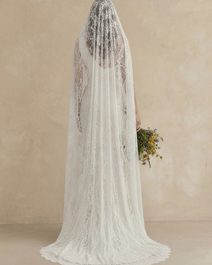 Laces Mermaid One Shoulder Long Wedding Dresses