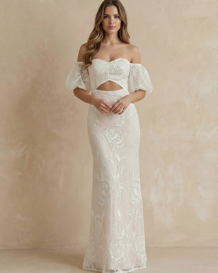 Laces Bodycon Sweetheart Long Wedding Dresses