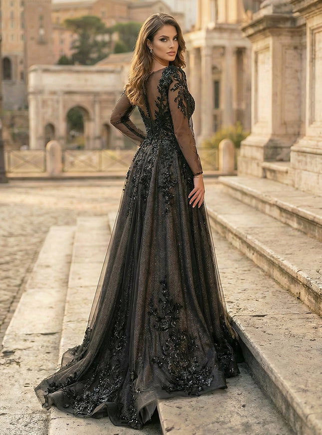 Laces A Line Sweetheart Long Wedding Dresses