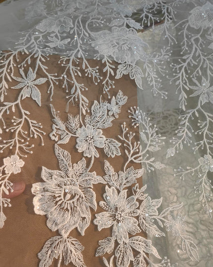 Lace Appliques A-Line Long Sleeves V Neck Wedding Dresses with Backless