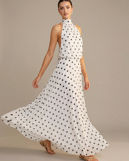 Chiffon A Line Mock Neck Wedding Guest Dresses