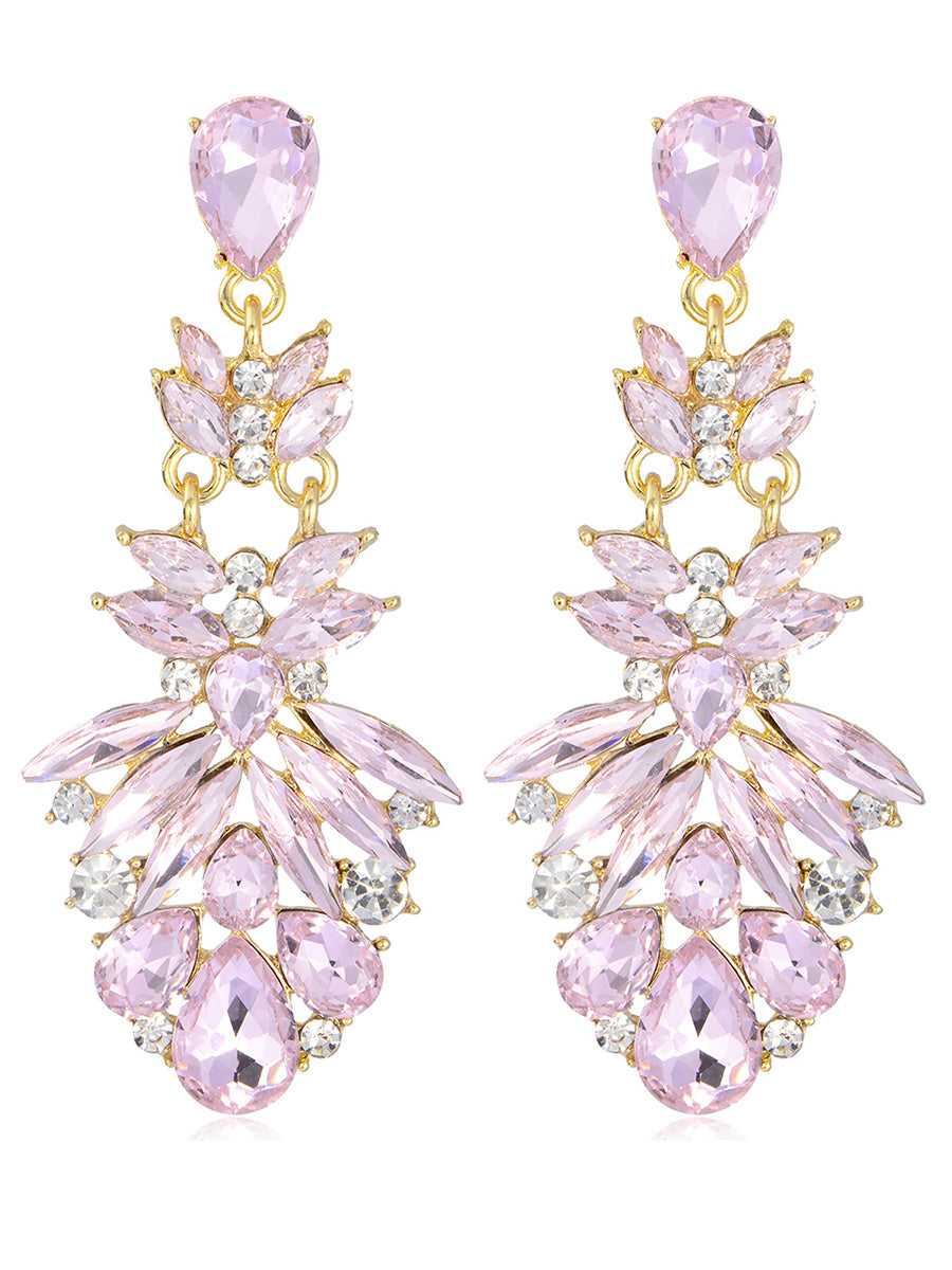 Floral Drop Sweet Flower Beadings Alloy Earrings