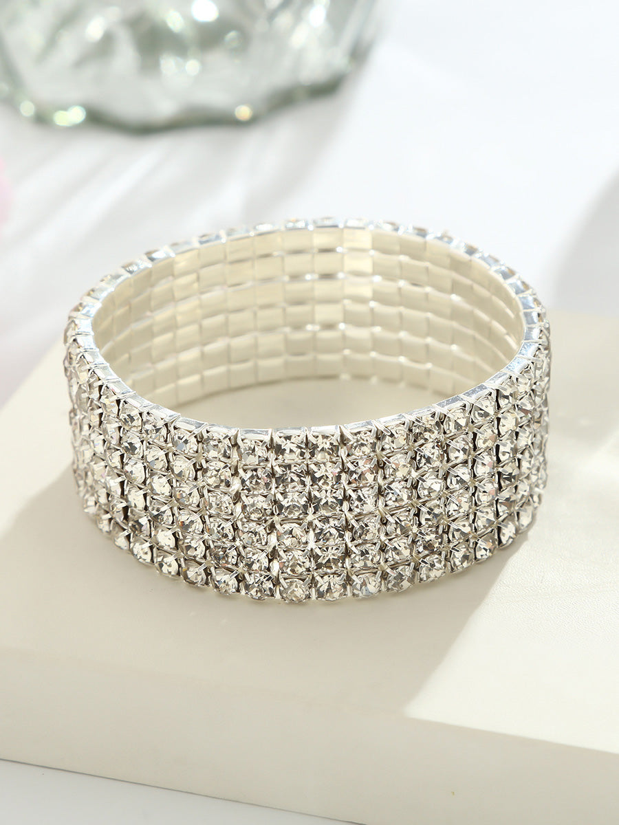 Round Luxurious Beadings Crystal Bracelet